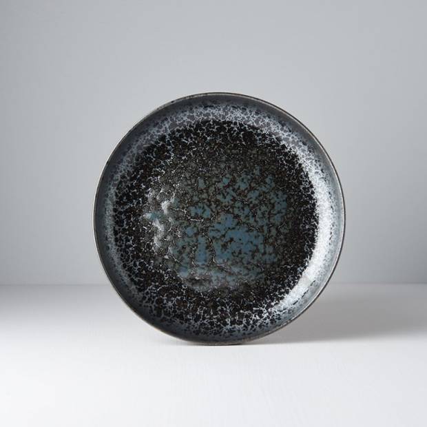Mělký talíř s vysokým okrajem Black Pearl 22 cm C0485 MIJ