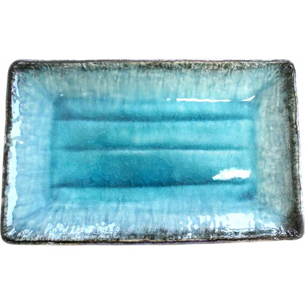 Talíř na sushi Sky Blue 21,5 x 13 cm C7018 MIJ