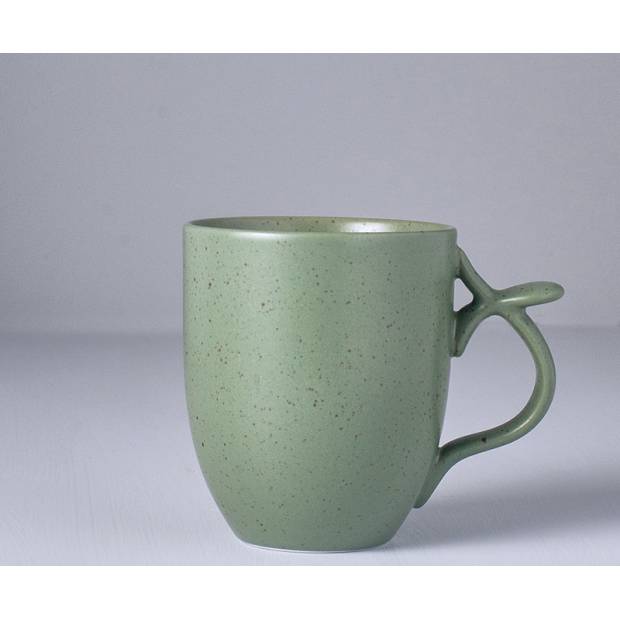 Hrnek s netradičním uchem Tea Cup zelený 500 ml C7654 MIJ