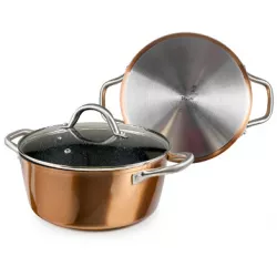 Luxusní hrnec Copper měděné provedení vhodný na indukci 24x10cm řada profi - Ibili