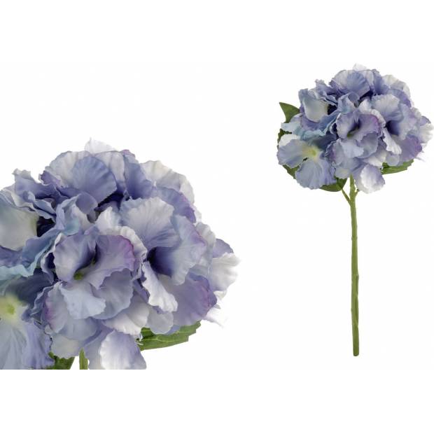 Hortenzie, barva modrá. Květina umělá. KUM3252 Art