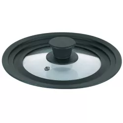 Poklice univerzální 16 - 20 cm CONCETTA sklo / silikon - Kela