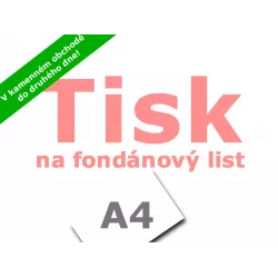 Tisk na fondánový list A4 - Apolo77