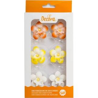 Cukrové zdobemní mini orchidej 6ks - Decora