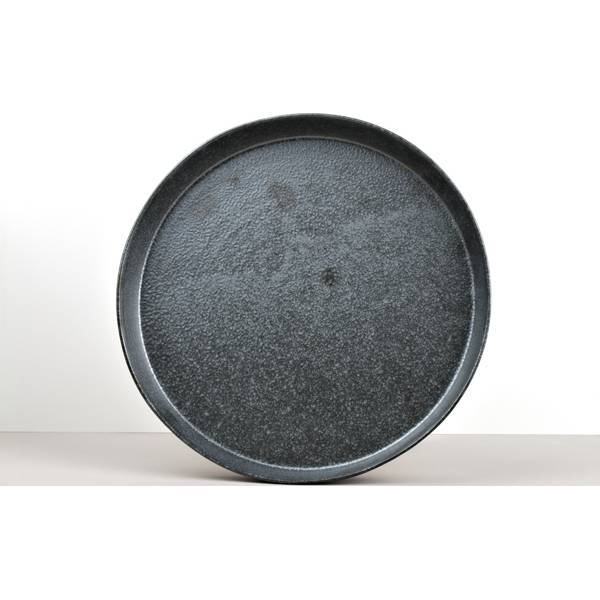 Kulatý talíř s vysokým okrajem Craft Black 25 x 3 cm C6924 MIJ