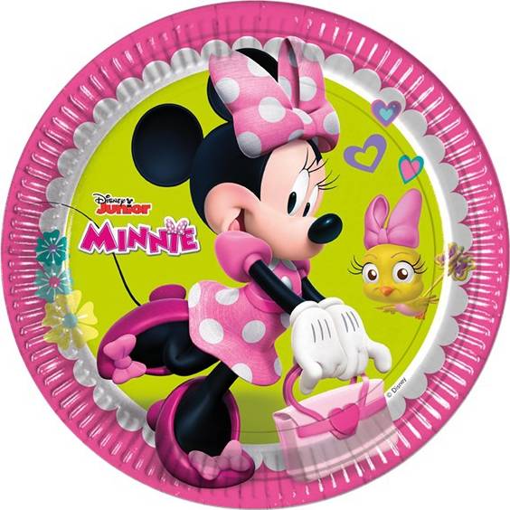 Disney MINNIE- párty talíře 23cm (8ks) - Alvarak