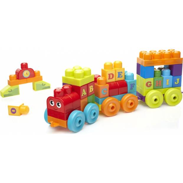 MEGA BLOKS HUDEBNÍ VLÁČEK S PÍSMENKY 25FWK22 Mattel