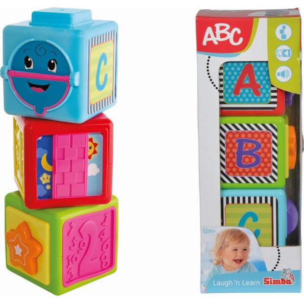 Veselé aktivní kostky stohovací S 4010001 Simba