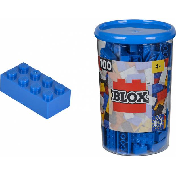 Blox 100 Kostičky modré v boxu S 4118906 Simba