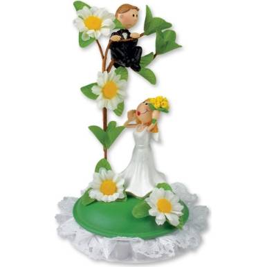 Svatební figurka na dort 1ks ženich na stromě 145mm - Gunthart
