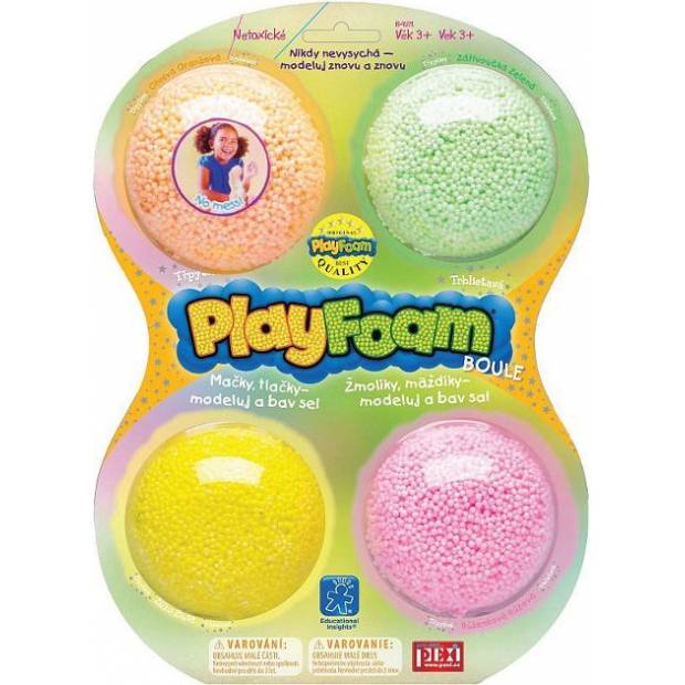 PlayFoam Boule 4pack-Třpytivé 35EI9271 Pexi