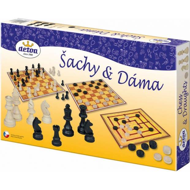 Šachy a Dáma 8714213 Detoa