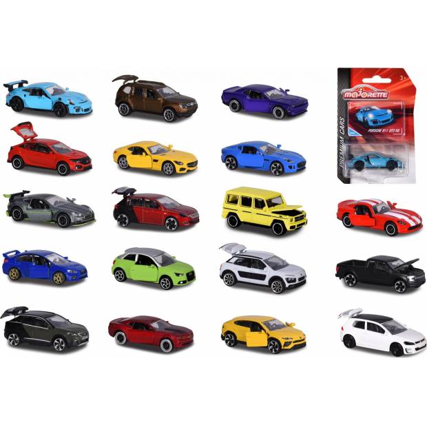 Autíčko kovové Premium Cars, 18 druhů MJ 2053052 Majorette