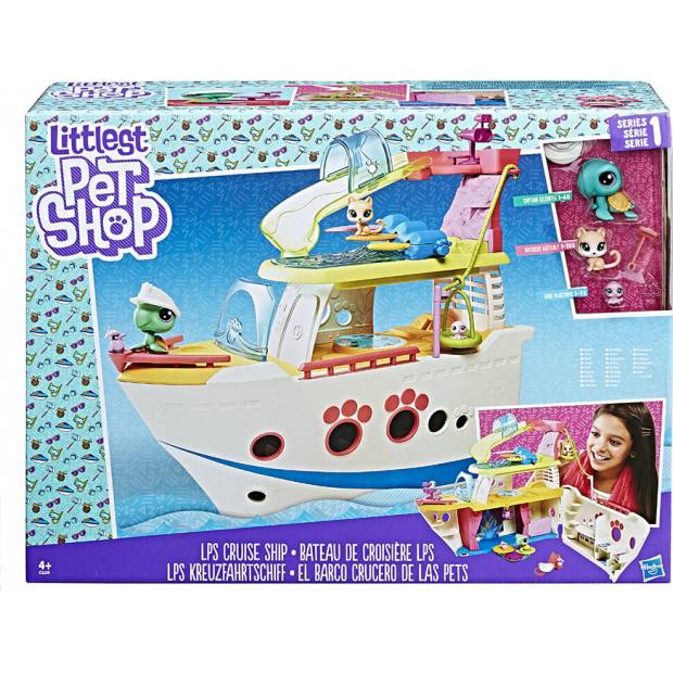 LPS Hrací set - výletní loď se 3 zvířátky 14C1159 Hasbro