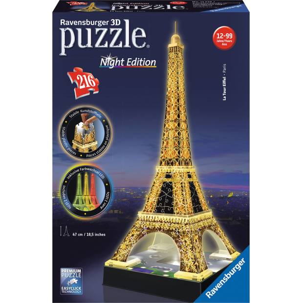 Eiffelova věž (Noční edice) 3D 216d 2412579 Ravensburger