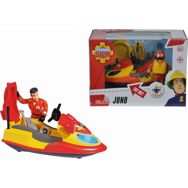 Požárník Sam Vodní skútr Juno s figurkou S 9251662 Simba