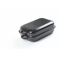 Oboustranně smaltovaný dvoupekáč Sfinx velikost 35 cm (vnitřní rozměr), síla plechu 1,2 mm - Belis