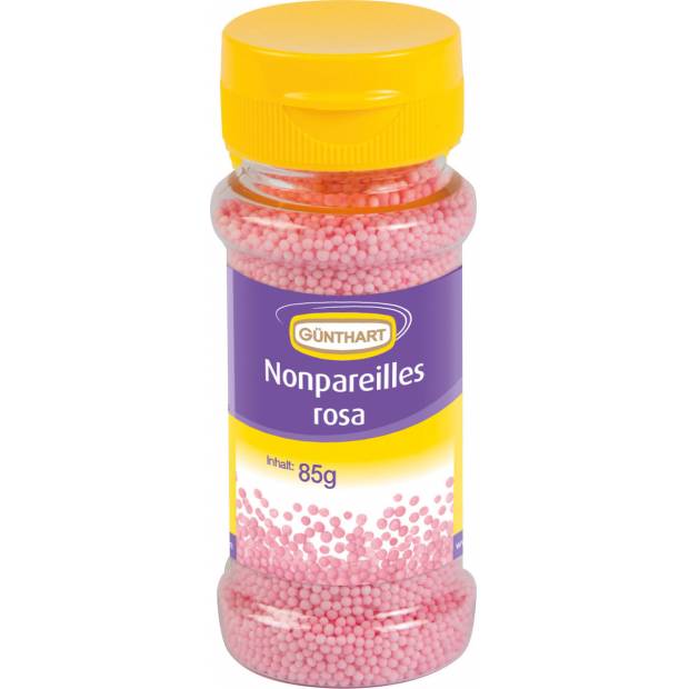 Cukrové miniperličky na zdobení 85g růžové - Gunthart