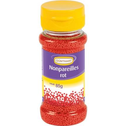 Cukrové miniperličky na zdobení 85g červené - Gunthart
