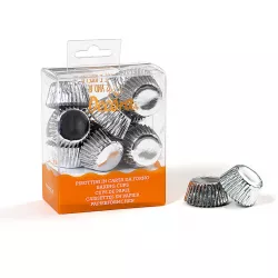 Košíčky na bonbony stříbrné 27x17mm - Decora