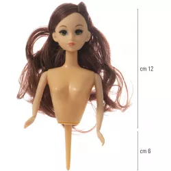 Panenka na dort zápich tmavovláska 12cm - Decora