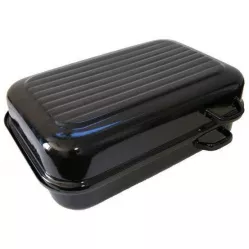 Oboustranně smaltovaný  Sfinx dvoupekáč velikost 40 cm (vnitřní rozměr) - ucha z boku - Belis