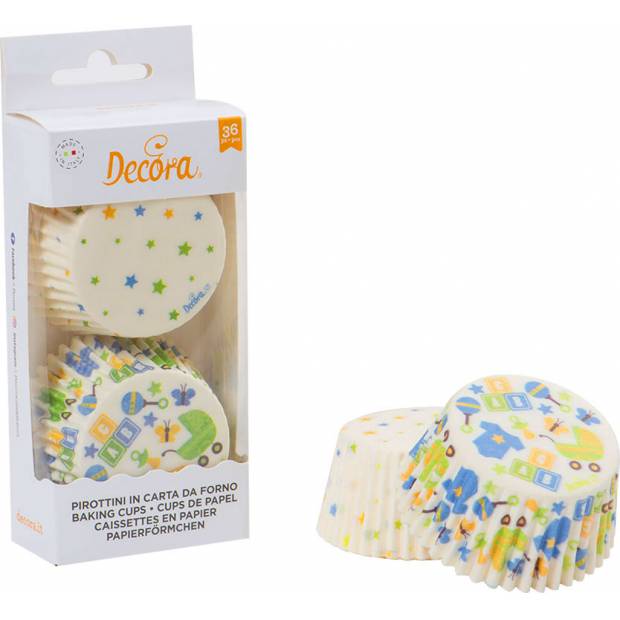 Košíčky na muffiny 36ks párty narozeniny kluk - Decora