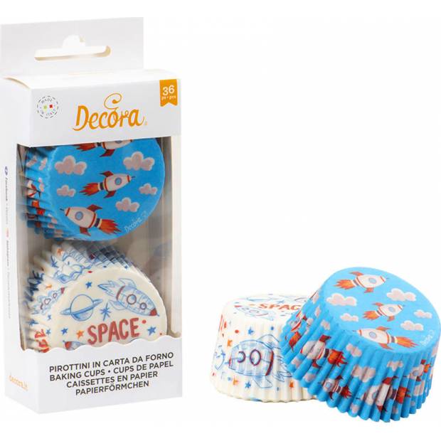 Košíčky na muffiny 36ks vesmír - Decora