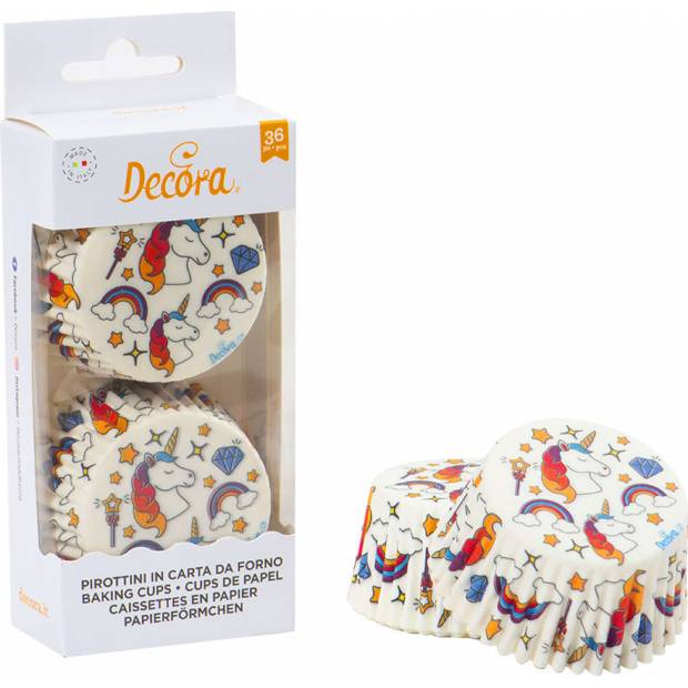 Košíčky na muffiny 36ks jednorožec unicorn - Decora