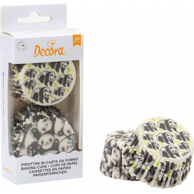 Košíčky na muffiny 36ks panda - Decora