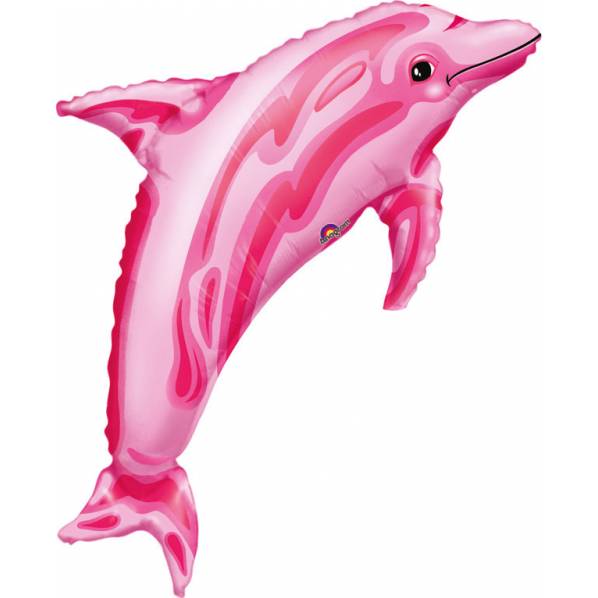 Fóliový balónek růžový delfín - Amscan