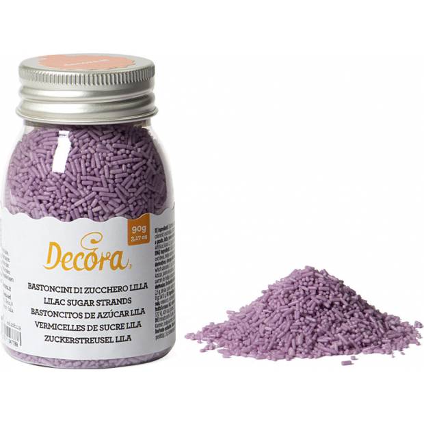 Cukrové zdobení tyčinky fialové 90g - Decora