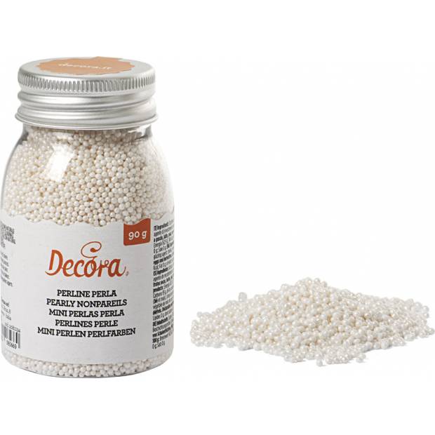 Cukrové zdobení mini perličky 1,5mm perleťové 100g - Decora