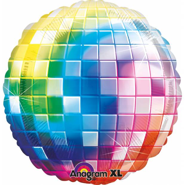 Fóliový balónek 81x81cm Disco koule - Amscan