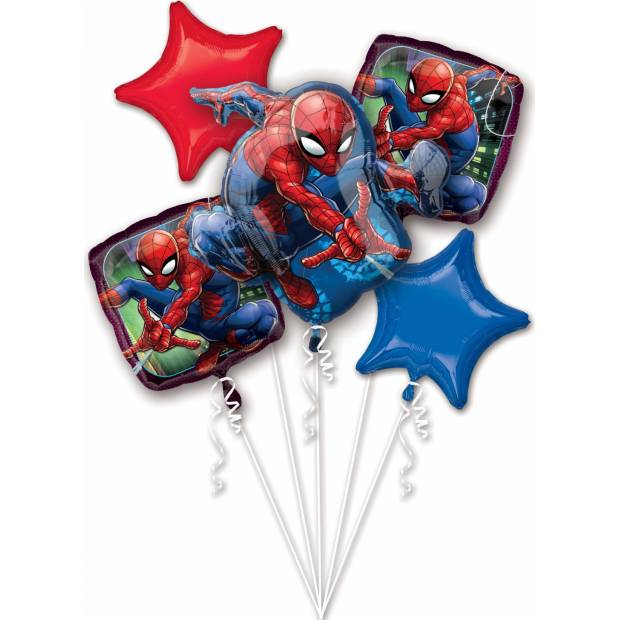 Fóliový balónek 5ks Spiderman - Amscan