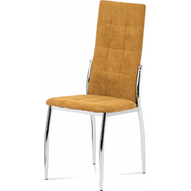 Jídelní židle, kari látka, kov chrom DCL-213 KARI2 Art