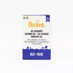 Gelová barva modrá 28g - Decora