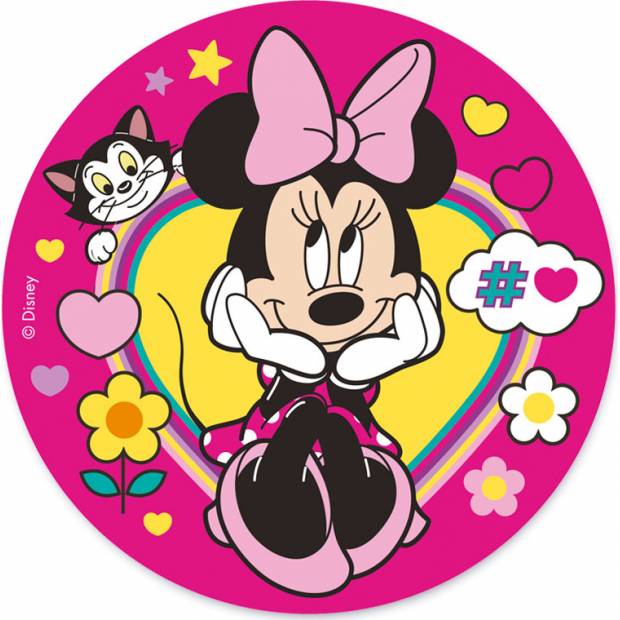 Jedlý papír zasněná Minnie 20cm - Dekora