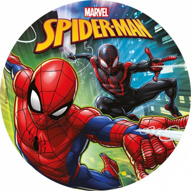 Fondánový jedlý papír na dort Marvel Spiderman 20cm - Dekora