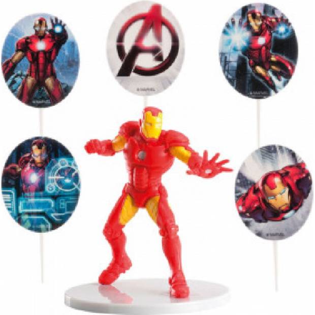 Figurka na dort Iron Man a dekorace - Dekora