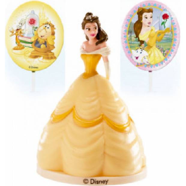 Figurka na dort princezna Bella a ozdoby - Dekora
