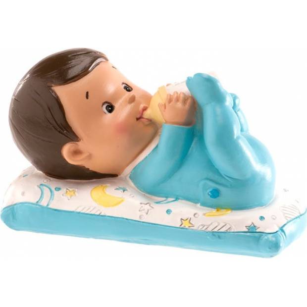 Figurka na dort miminko ležící chlapeček 10x6cm - Dekora
