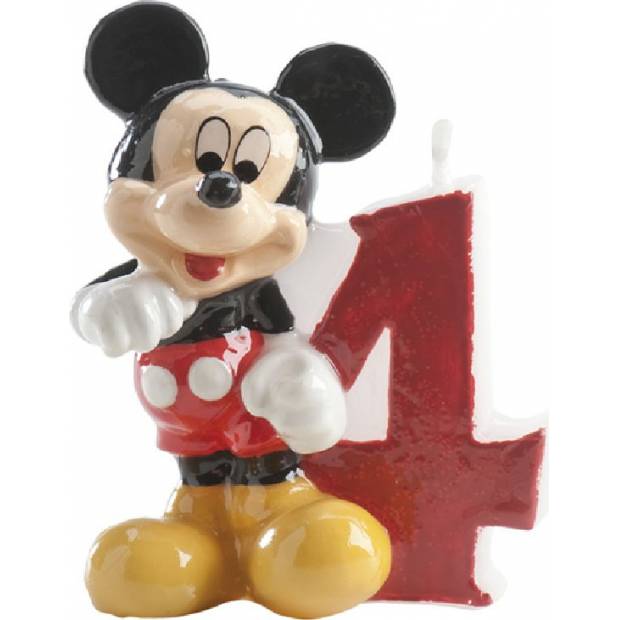 Dortová svíčka Mickey 6,5cm číslo 4 - Dekora