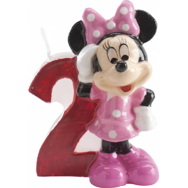 Dortová svíčka Minnie 6,5cm číslo 2 - Dekora