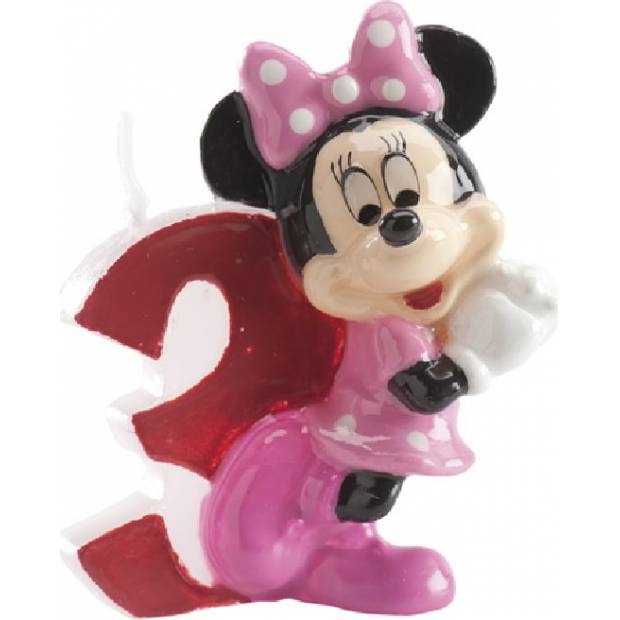 Dortová svíčka Minnie 6,5cm číslo 3 - Dekora