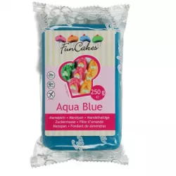 Vynikající marcipán 1:5 Aqua Blue 250g - FunCakes