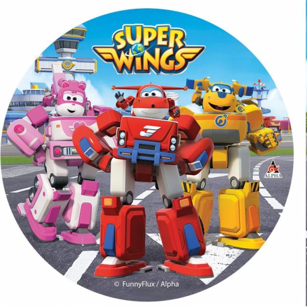 Jedlý papír Super Wings 20cm robo - Dekora