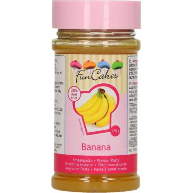Ochucovací pasta banán 120g - FunCakes