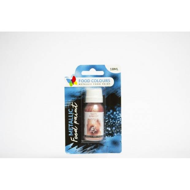 Tekutá metalická barva Tasty Apricot (18 ml) - Food Colours