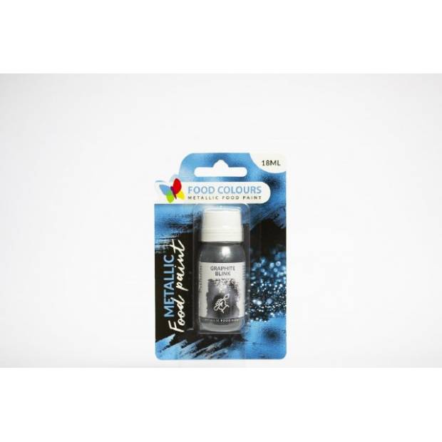 Tekutá metalická barva Graphite Blink (18 ml) - Food Colours